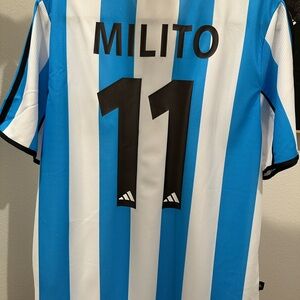 2000-01 Club Racing retro Diego Milito Soccer Jersey